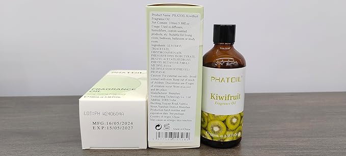 PHATOIL 3.38FL.OZ Kiwifruit Fragrance Oils for Aromatherapy, Essential Oils for Diffusers for Home, Perfect for Diffuser, Yoga, Skin Care, DIY Candle and Soap Making - 100ml - Bloomnest