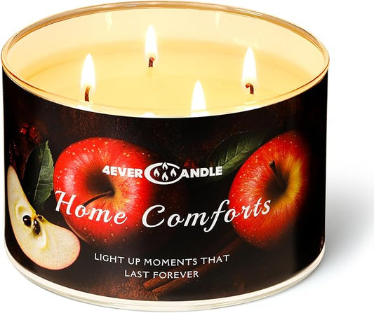 4-Wick Scented Candle - 18oz Soy Wax Blend Candle Over 50Hrs Long-Lasting Fragrance, Home Decor and Housewarming Gifts, Home Comforts - Bloomnest