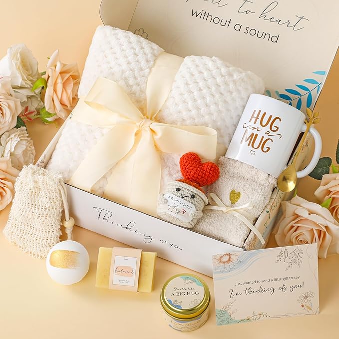 Valentine's Day Gifts for Women Self Care Gift Set Birthday Box Spa Basket Get Well Soon After Surgery Care Package For Wife Her Mom Sister Female Best Friend Coworker Teen Girls Mother's Day - Bloomnest