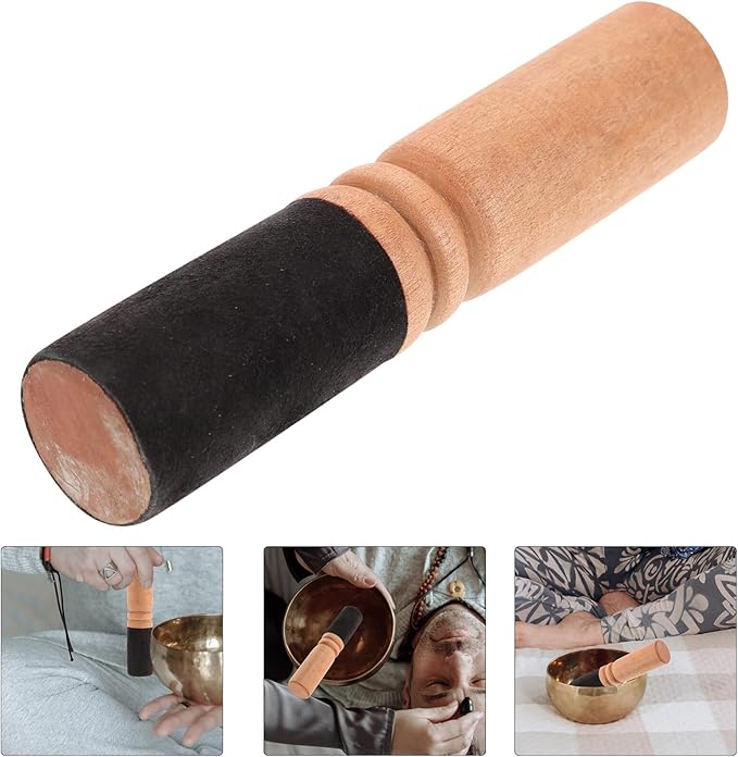 Singing Bowl Mallet Buddha Sound Bowl Striker Nepalese Handmade Wooden Stick for Meditation Durable and Lightweight Accessory for Relaxation and Spiritual - Bloomnest