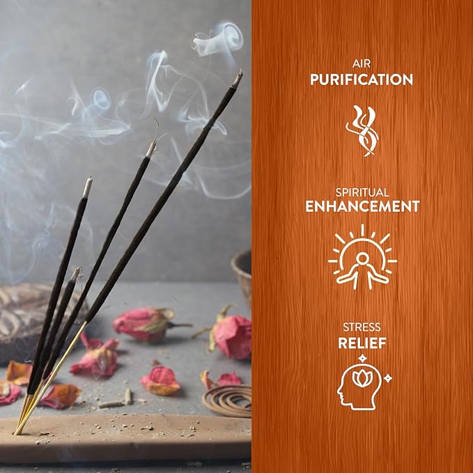 HEM Palo Santo Incense Sticks – (120 Sticks, 6 Boxes Inside) - 9 Inches Long,| Aromatherapy | Long-Lasting Relaxation & Meditation | Calming & Cleansing Incense for Home, Yoga & Spiritual Use.