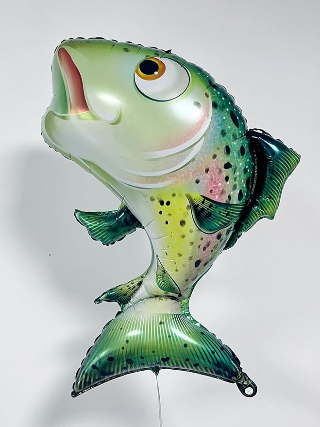 6Pcs Fish Balloons/Realistic Carp Tuna Salmon Balloons/Gone Fishing Baby Shower Decorations/Let’s Go Fishing Party Supplies/Little Fisherman Fish Fest Decor/Fishing Tournament Enthusiast Gift - Bloomnest