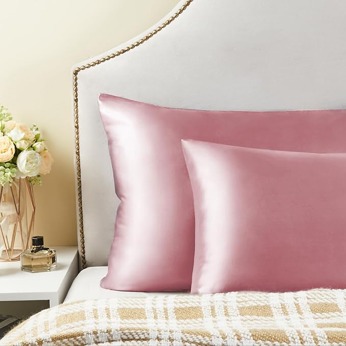 BEDELITE Satin Body Pillow Cover 2 Pack, Super Soft and Cooling Body Pillow Pillowcase for Hair and Skin, Breathable Silky Full Long Pillowcase Cover(20"x54", Nostalgia) - Bloomnest