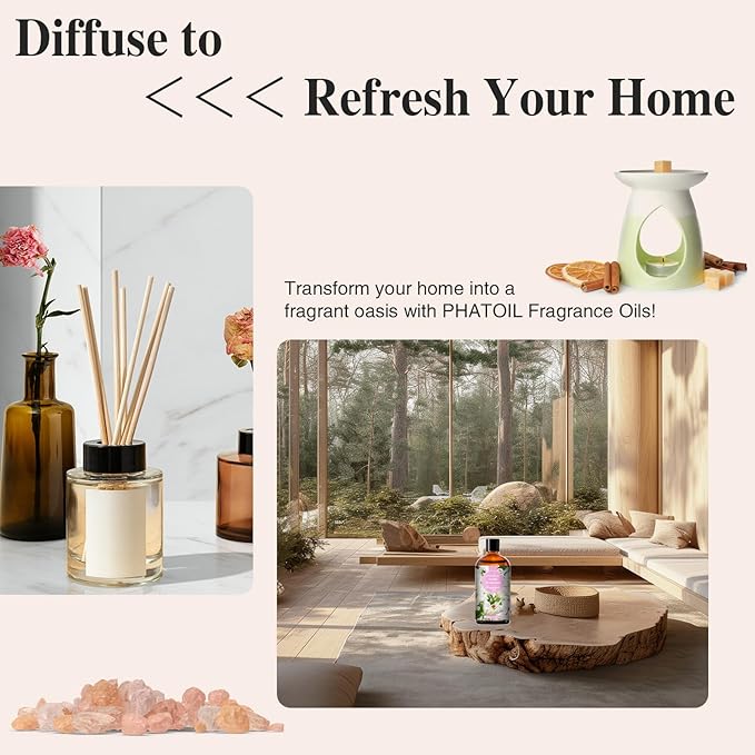 PHATOIL 3.38FL.OZ Orchid Dreamscape Fragrance Oils for Aromatherapy, Essential Oils for Diffusers for Home, Perfect for Diffuser, Yoga, Skin Care, DIY Candle and Soap Making - 100ml - Bloomnest
