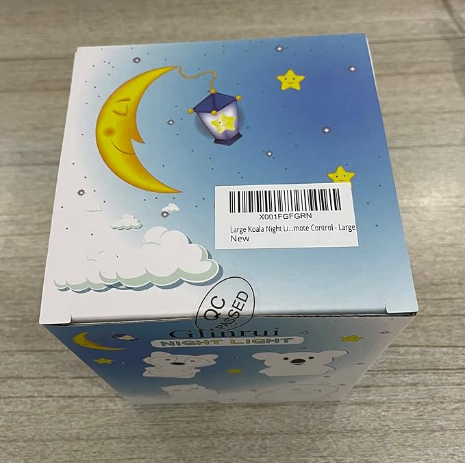 Large Koala Night Lights Kid Bedside Bedroom Light, Nursery Moon lamp, Portable Color Changing Care Lamps - Break Resistant, Eye Caring, Adjustable Brightness & Color and Time Setting - Large - Bloomnest