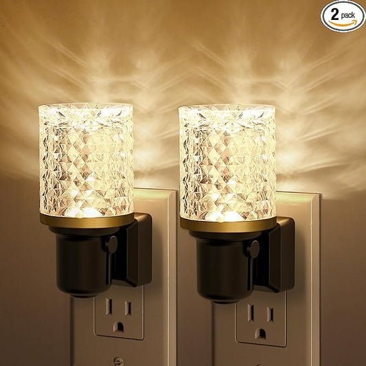 JandCase LED Night Light, Dimmable Night Lights Plug into Wall, Modern Nightlight with Auto On Off Light Sensor, 3000K Soft White Night Light 0-100LM Brightness for Bathroom Hallway Bedroom Decor - Bloomnest