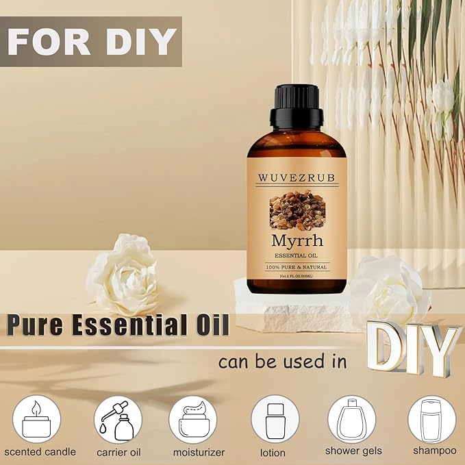 Myrrh Essential Oils, 60ML Pure and Natural Essential Oil for Aromatherapy Diffuser - Myrrh /2 Fl Oz - Bloomnest