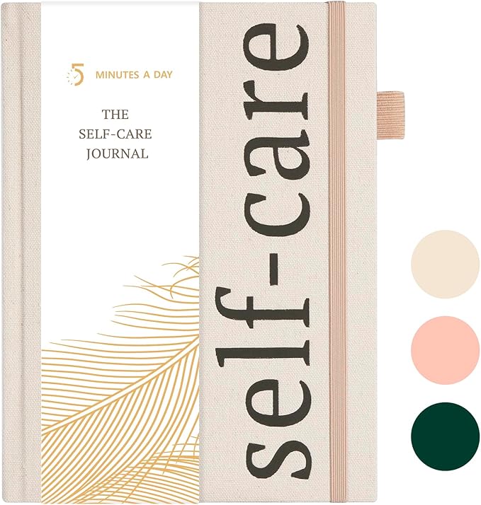 5 MINUTES A DAY Self-Care Journal – 91 Days Daily Reflection Notebook – Mental Health Journal, Anxiety & Guided Journal for Women & Men, Meditation & Mood Log, A5 (Beige) 5MINUTESADAY