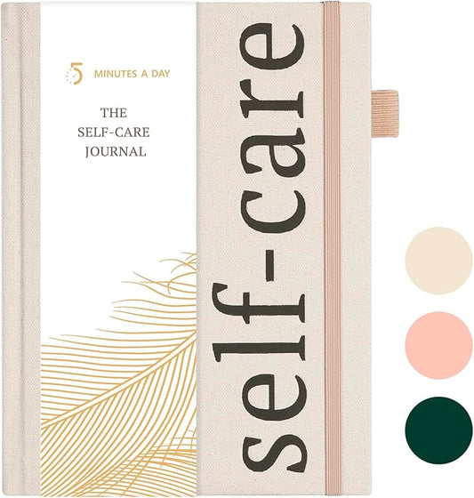 5 MINUTES A DAY Self-Care Journal – 91 Days Daily Reflection Notebook – Mental Health Journal, Anxiety & Guided Journal for Women & Men, Meditation & Mood Log, A5 (Beige) 5MINUTESADAY