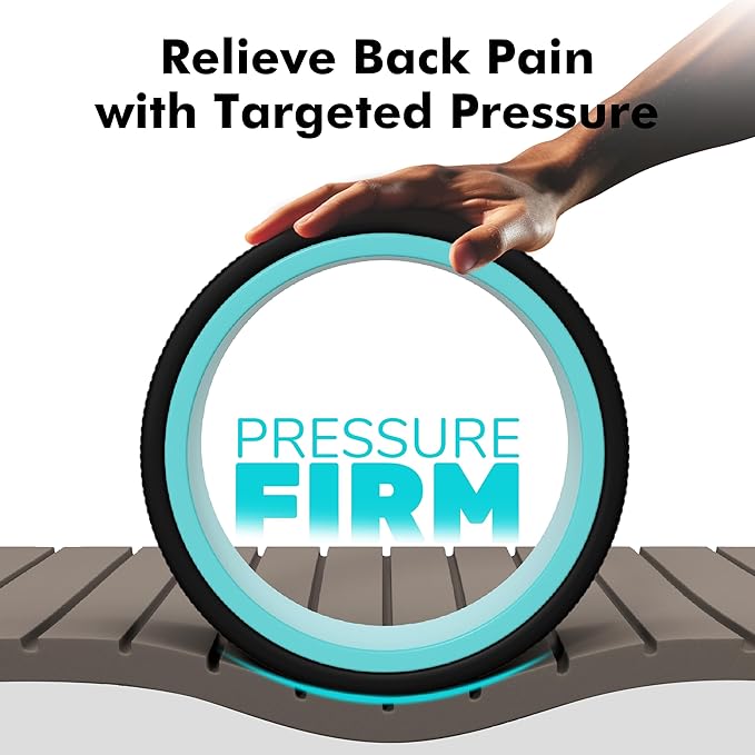Furnhome Back Roller - Back Wheel for Deep Tissue Massage,Yoga Wheel for Back Pain & Stretching- Comfy Deep Tissue Massage Roller (4-Pack) - Bloomnest