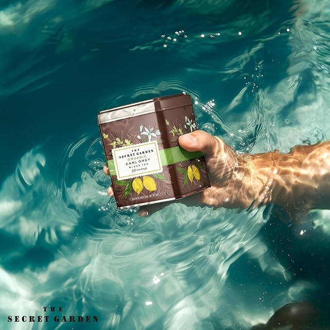 Life Plus Style Gourmet The Secret Garden Organic Earl Grey Black Tea Caffeinated 50 Premium Tea Bags Natural Bergamot Citrus for Antioxidants Support Heart Health Non GMO Gluten Free Eco-Friendly Energizing Hot or Iced Tea - Bloomnest