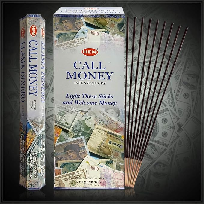 Call Money Incense Sticks and Incense Stick Holder Bundle Insence Insense Hem Incense Sticks TRUMIRI