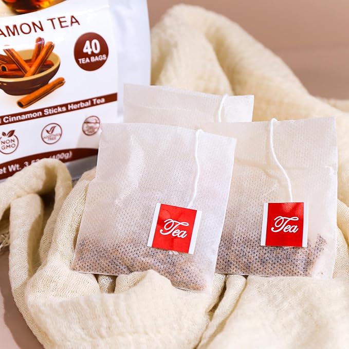 TEARELAE - Cinnamon Tea, 40 Count - Pure Cinnamon Sticks Tea Bags - Hot Cinnamon Spice Tea - Rich in Antioxidants - Non-GMO - Caffeine-Free - Bloomnest