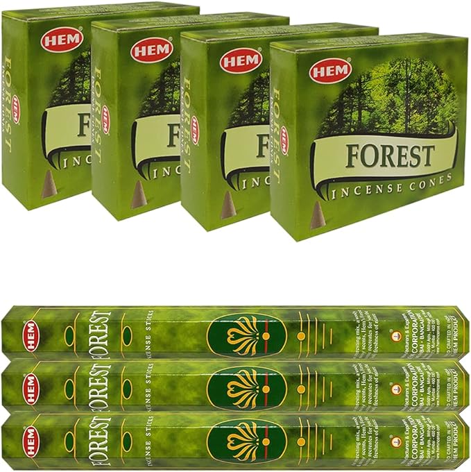 Forest Incense Sticks and Cone Incense Holder Variety Pack Bundle insence insense inscents insienso TRUMIRI