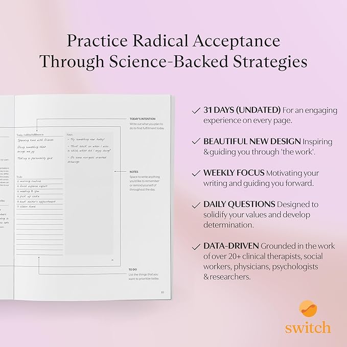 Switch Research Purpose Planner Bundle: Complete Psychologist-Backed Goal Planner Set for Developing a Life of Purpose - 3 Undated Productivity Planner Books - Guided Prompts, Techniques, and Insights - Bloomnest