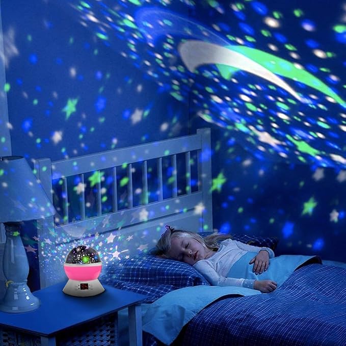 Snowflake Projector Night Light Indoor, Snowflake Nightlight with Timer, Star Lights Projector for Ceiling Kids Room Decor Gifts for 3-8 Year Old Girls Christmas Birthday Gift for Toddler - Bloomnest