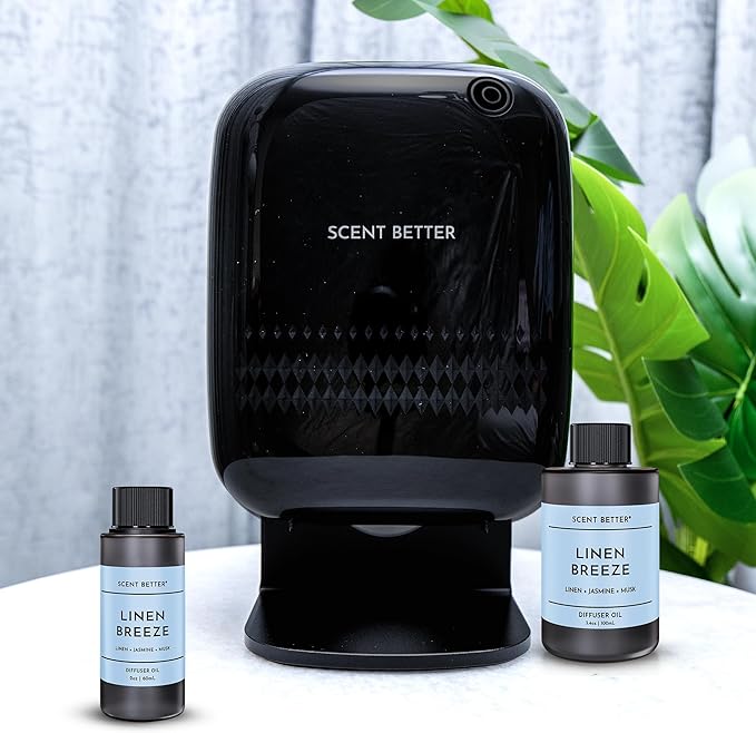 Scent Better Linen Breeze Aroma Essential Oil Blend: an Aromatherapy Blend of Linen, Jasmine, and Musk for Ultrasonic Diffusers & Nebulizers (3.3 Fl Oz, 100 mL) - Bloomnest