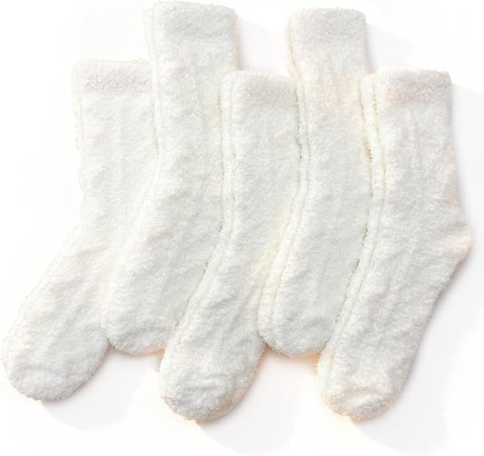 TEHOOK Warm & Cozy Valentines Gifts for Women, Fluffy Fuzzy Plush Sleeping Slipper Socks - Soft Warm Fabric