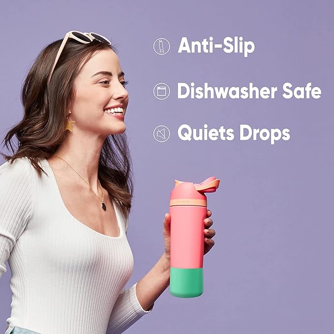 Owala Silicone Boot Accessory for Stainless Steel Water Bottles, Anti-Slip Dent Protective Sleeve, Protects FreeSip, (Color), Made (Oz) Water Bottle Owala