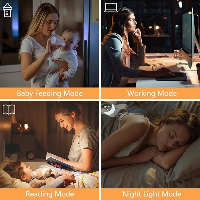 Floor Lamps for Living Room, Modern Standing Lamp, Minimalist Pole Lamps, Stepless Dimmable 9W Bulb Included, Tall Lamp with Linen Shade, Lamps for Bedroom, Office, Kids Room, Reading Light - Bloomnest