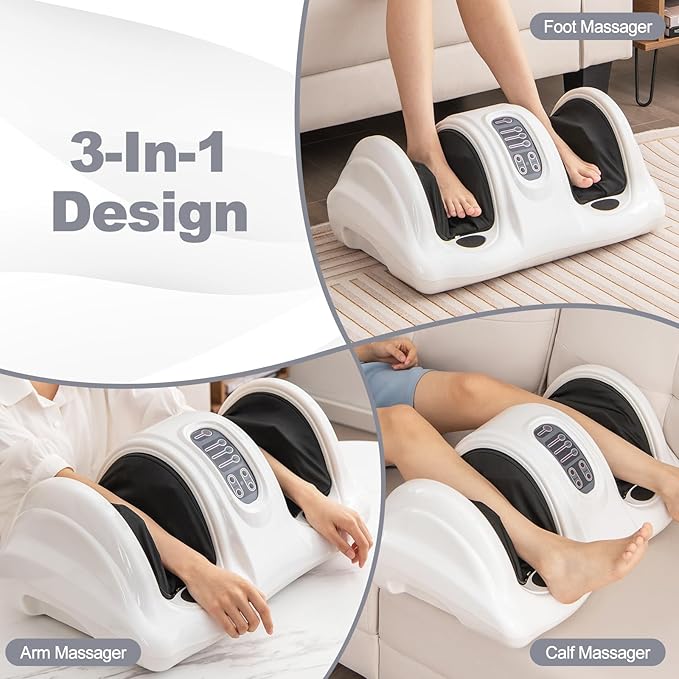 ARLIME Foot Massage Machine w/Remote, 4 Modes Shiatsu Foot Massager for Pain Relief, Blood Circulation, Calf and Feet Massager Deep Kneading for Calf Leg Ankle - Bloomnest