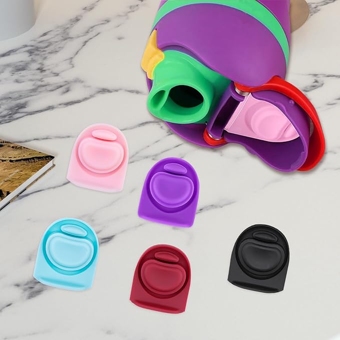 5pcs Replacement Stopper Seal Compatible with Owala FreeSip 24oz 32oz,Water Bottle Lid Insert Cap Rubber Seal Parts for Owala 16/19/24/32/40oz Spout Gasket Mouth piece Accessories F3 Frokolla