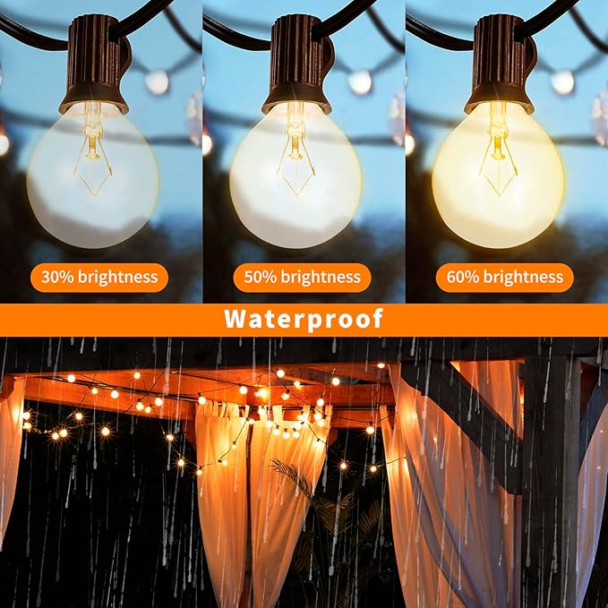 8 Pack 25 Watt Wax Warmer Bulbs Replacement Light Bulb for Full Size Scentsy Warmer 120V G50 E12 Incandescent Standard Base for Indoor Outdoor Patio String Lights - Bloomnest