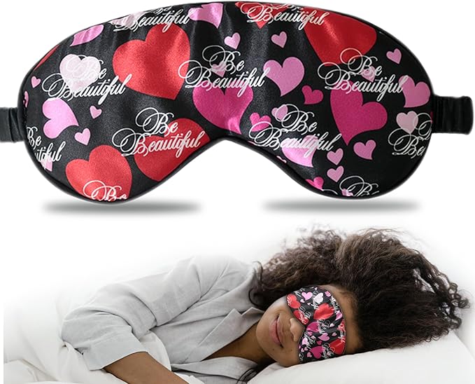 Luxury Sleep Mask – Soft, Lightweight & Ultra Comfort-Perfect for Light Blocking Wake up Radiant-Black - Bloomnest