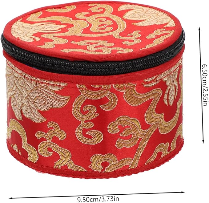 minkissy 1Pc Buddha Sound Bowl Case Durable Singing Bowl Bag with Zipper for Easy Travel for Outdoor Activities and Meditation Random Color Diameter - Bloomnest