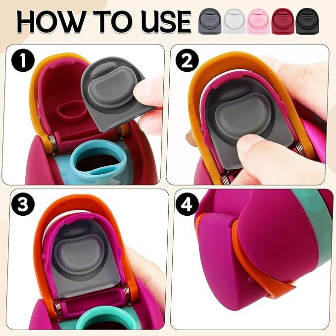 5pcs Replacement Stopper Seal Compatible with Owala FreeSip 24oz 32oz,Water Bottle Lid Insert Cap Rubber Seal Parts for Owala 16/19/24/32/40oz Spout Gasket Mouth piece Accessories F8 Frokolla