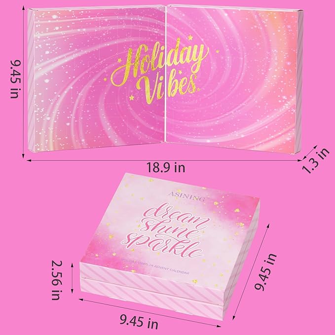 24 Day Beauty Care Advent Calendar, Makeup & Cosmetic Surprises, Birthday Gifts for Women Gift Sets, Cosmetics Gift Baskets for Women Teens Girlfriend Daughters Mothers Day Gifts - Bloomnest