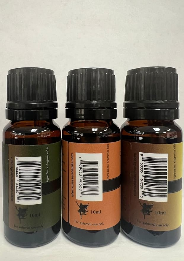 Trio (3) - Amberwood Moss, Sandalwood Vanilla & Cedarwood - Premium Fragrance Oil Trio - 10ML EternalEssenceOils