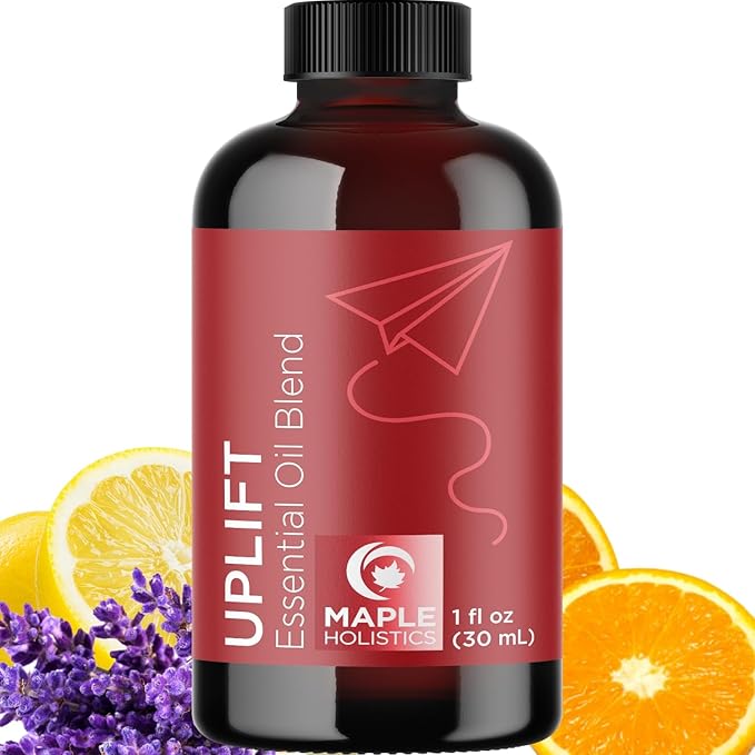 Uplift Aromatherapy Essential Oil Blend - Happy Essential Oil Blend with Calming Essential Oils for Diffusers for Home and Travel with Citrus Essential Oils and Pure Aromatherapy Oils for Diffusers - Bloomnest