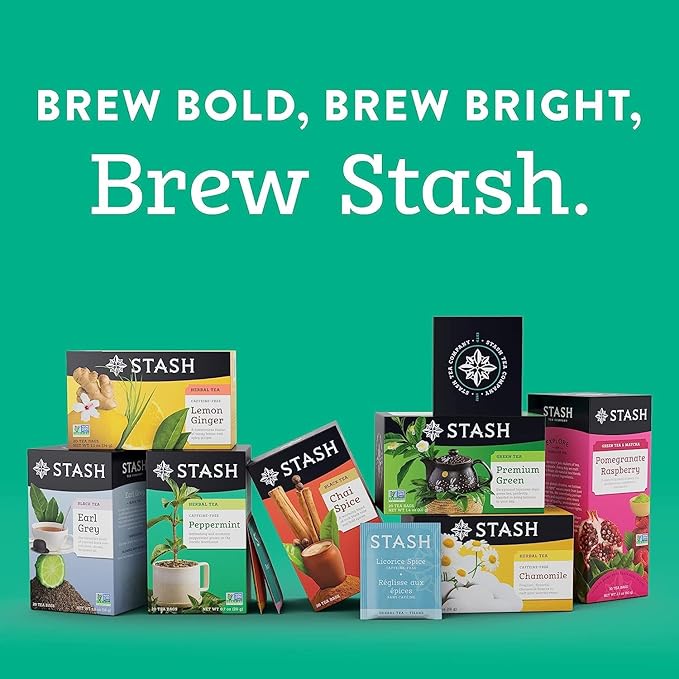 Stash Tea Comfort Classics Herbal Tea Sampler - Assortment of Non-Caffeinated Teas Including Peppermint, Chamomile and Lemon Ginger Teas, 18-20 Count (Pack of 3) - Bloomnest