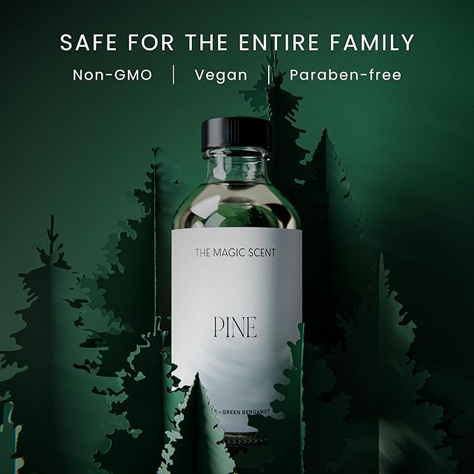 The Magic Scent Pine Aroma Oil - Diffuser Scent - Cold-Air & Ultrasonic Diffuser Oil - Pine Essential Aromatherapy - 8.5 fl oz, 250 mL - Bloomnest