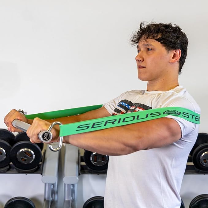 Serious Steel Fitness 37" Resistance Training Bands (Portable Exercise Band System Training Bands- Great for Individuals Looking for Tension Throughout The Exercise) - Bloomnest