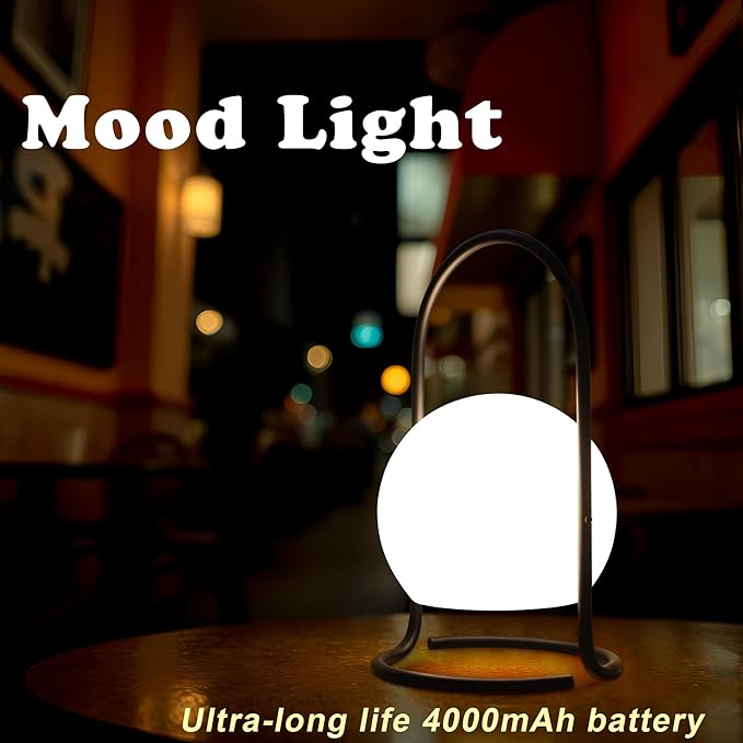 TRIROCKS Portable Cordless Lantern Outdoor Lanterns Waterproof 3-Mode USB Rechargeable Table Lamp with Remote Powerful 4000mAh Battery Powered Camping Lantern for Home Patio Bar Balcony Indoor Outdoor - Bloomnest