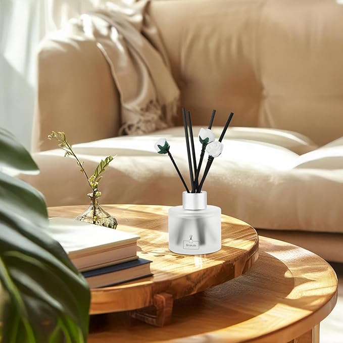 Brakula 2 Pack Reed Diffuser Set, Forest Waterfall Scented, Home Fragrance with 14 Sticks Bathroom Decor, Reed diffusers for Home 6.76 fl oz (Forest Waterfall) - Bloomnest