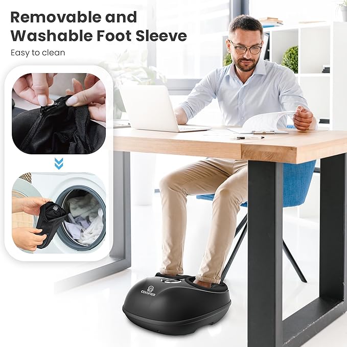 COMFIER HSA Eligible Shiatsu Foot Massager Machine with Heat, FSA Foot Massager for Neuropathy Plantar Fasciitis, Deep Kneading Feet Massager with Heat,Up to Men Size 13, Christmas Gifts for Men Women - Bloomnest