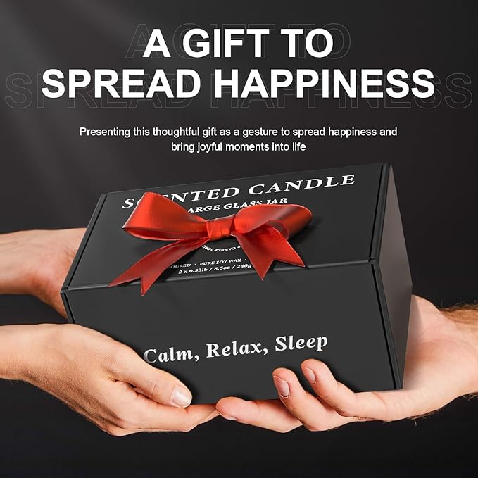 Scented Candles for Men, BOYUJK Candles for Home Scented, Candle Set for Stress Relief and Promote Sleep, Birthday Gifts for Men (1.1lb, 480g) - Bloomnest