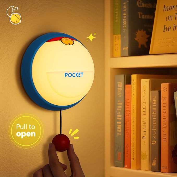 Night Light Cute for Kids, 3-Level Dimmable Night Lamp Wall Mounted, Silicone Squishy Light Up Gifts, Rechargeable Bedside Touch Lamp for Breastfeeding Toddler Baby Kids Decor - Bloomnest