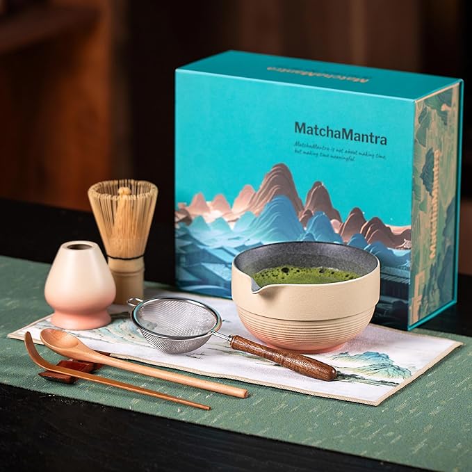 Premium Matcha Ceremony Set – Complete 9-Pcs Ritual Kit – Presented in Luxury Magnetic Gift Box, Perfect for Gifting or Self-Care - Bloomnest