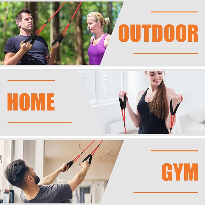 Skylety 3 Pcs Baseball Resistance Bands Youth & Adult Exercise Baseball Pitching Training Bands, 3 Levels 20/30/50 Lbs - Bloomnest