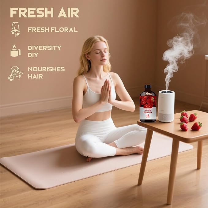 Strawberry Fragrance Oil-Strawberry Essential Oil 16.33oz (490ml)-100% Pure Natural Scent for Diffusers, Candles, Soap Making & Aromatherapy-Relaxing Home & Gift Essential Oil for Bath, Massage - Bloomnest
