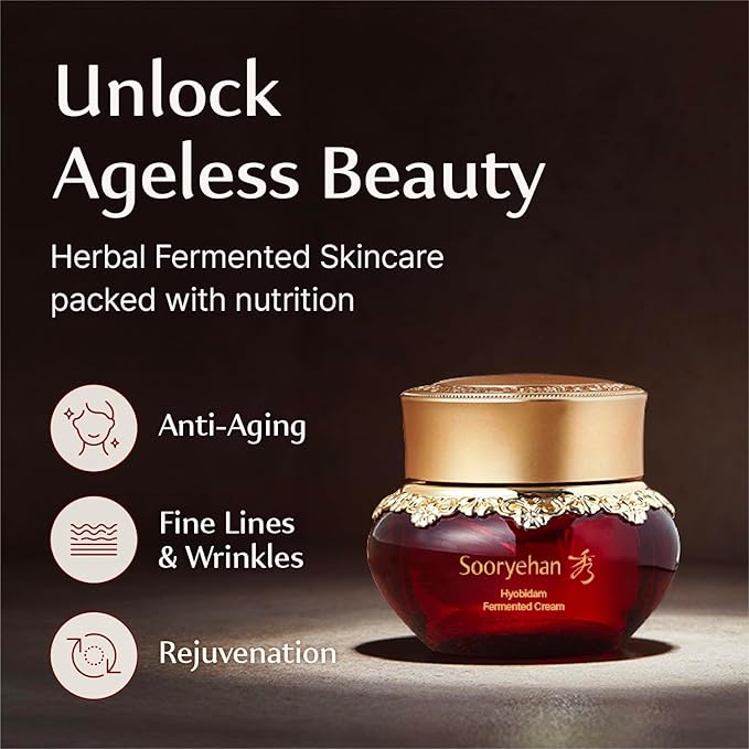 Sooryehan Hyobidam Fermented Cream (1.7fl oz) - Korean Facial Care. Face Moisturizer for Women. Wrinkle Cream for Women, Night Cream for Face with Wild Ginseng - Bloomnest