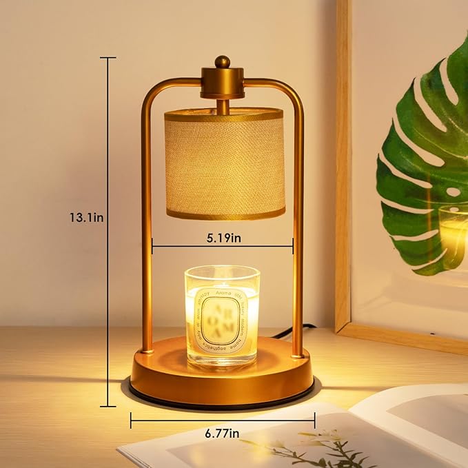 Candle Warmer Lamp Electric with Timer: Wax Melts for Warmer Yankee Candles Large - Dimmable Candle Warmer for Birthday Christmas Gift Bedroom Home Decor - Bloomnest