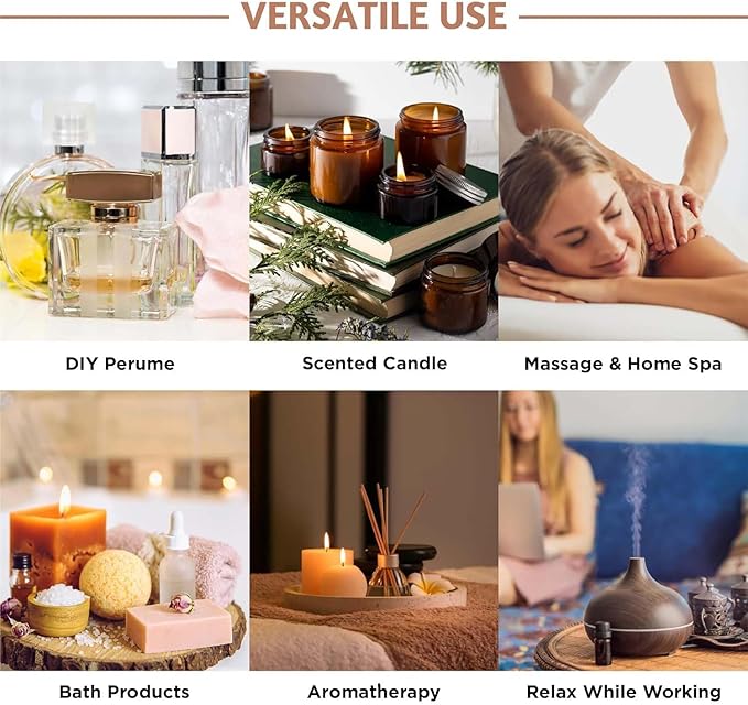 Folkulture Essential Oils for Diffuser | Fall Essential Oils Set of 6x0.34 fl oz | 60 ml Fragrance Oil, Diffusers Oils Fall Scents for Home | Oil Diffusers Fragrances for Diffusers | Pumpkin Spice oil - Bloomnest