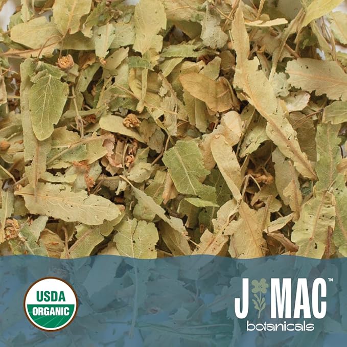 J Mac Botanicals, Organic Linden Leaf and Flower, Whole Leaves and Flowers - Bloomnest