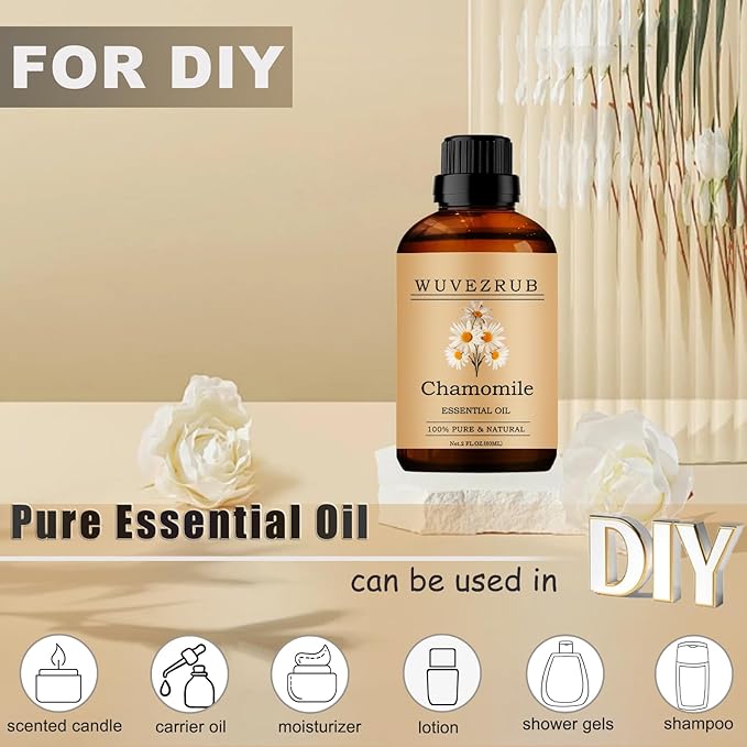 Chamomile Essential Oil -, 60ML Pure and Natural for Aromatherapy Diffuser - 2 Fl Oz - Bloomnest