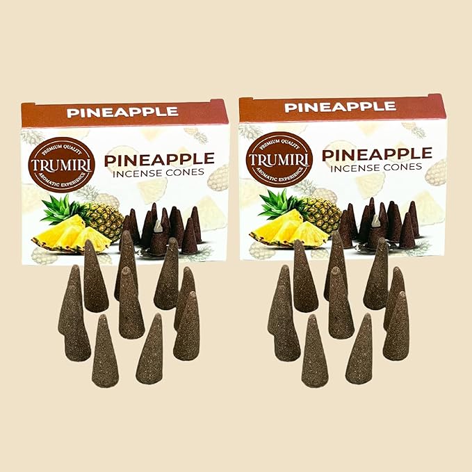 Pineapple Incense - 60 Cones, Six Packs of 10, Scented TRUMIRI